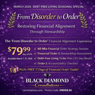 Debt-Free Living Seasonal Special - From Disorder To Order